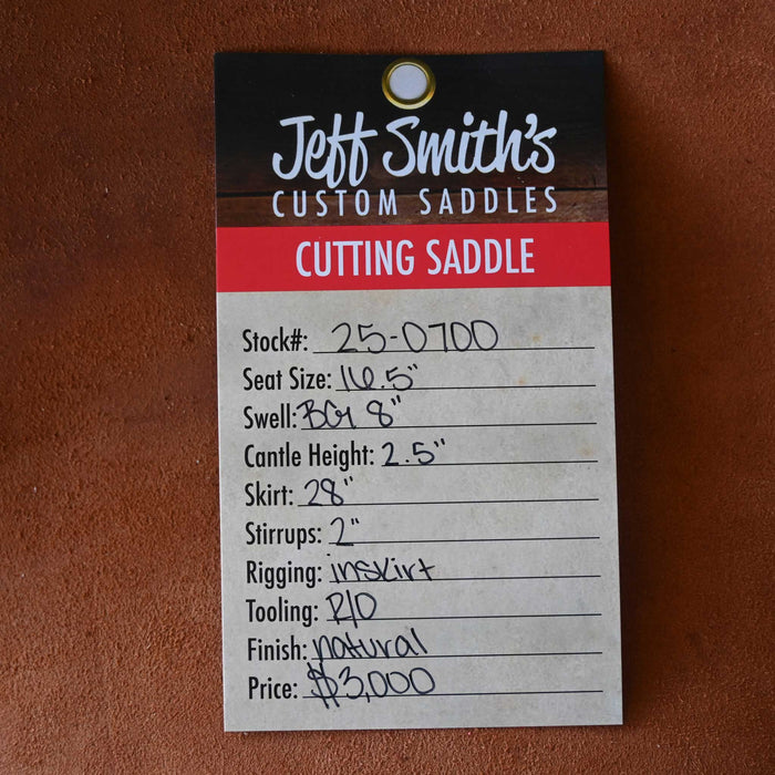 16.5" JEFF SMITH BEAU GALYEAN CUTTING SADDLE