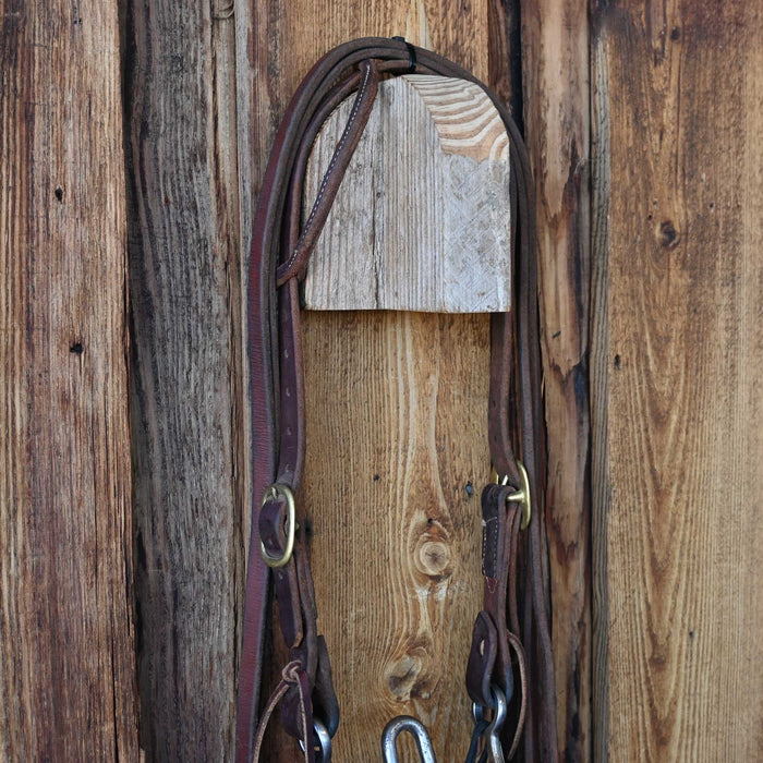 Collins Solid Port Bridle Rig w/Single Ear Headstall