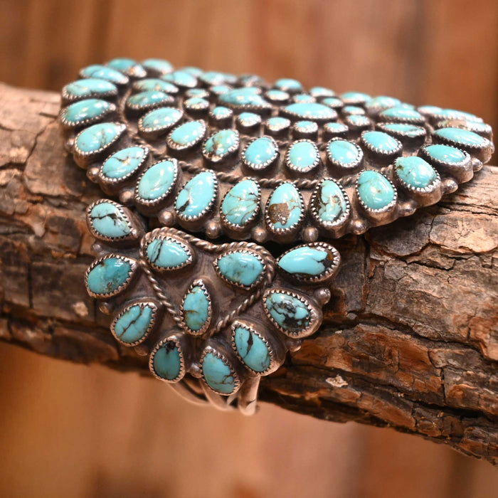 1950's - 70's Sterling Silver & Turquoise Cuff