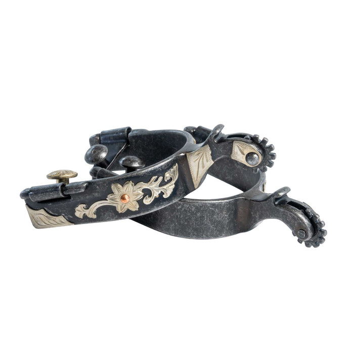 Aged Steel Floral Lady Spur