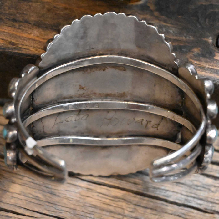 1950's - 70's Sterling Silver & Turquoise Cuff