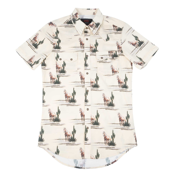 Rock & Roll Denim Men's Brown Novelty Snap Shirt MEN - Clothing - Shirts - Short Sleeve Panhandle