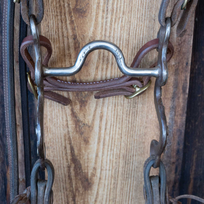 Payne Solid Port Bridle Rig w/Single Ear Headstall