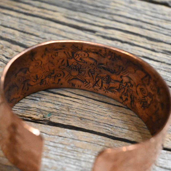 Native Hammered Copper Cuff