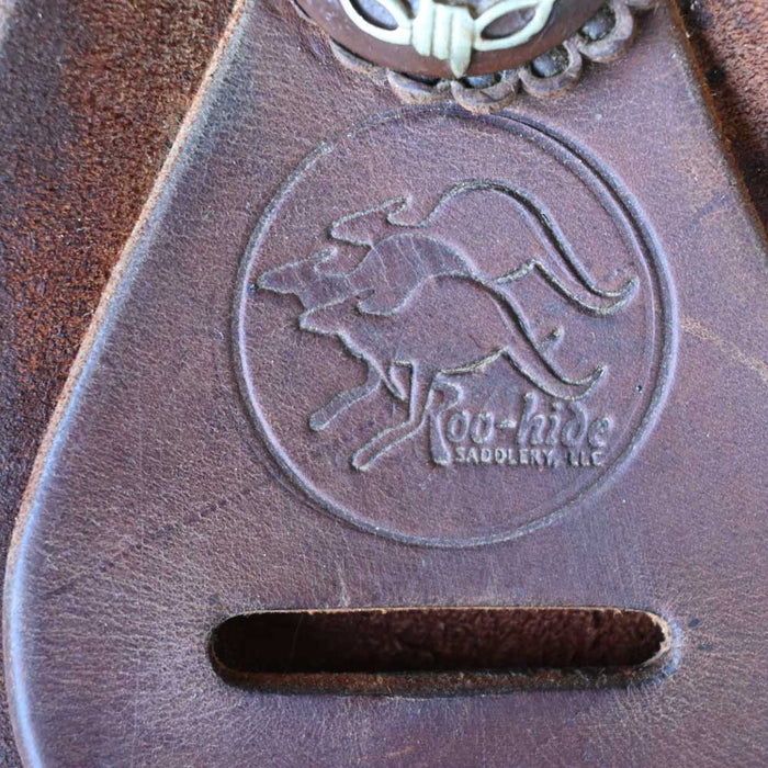 15.5" USED ROO HIDE BARREL SADDLE Saddles - Used ROO HIDE