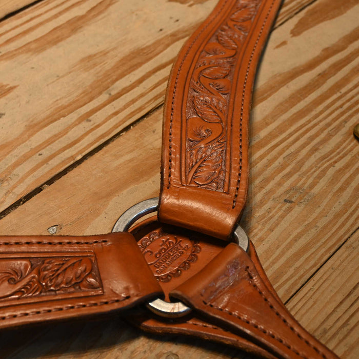 14.5" USED LARRY COATS TEAM ROPING SADDLE