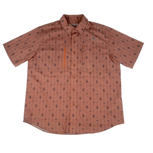 Ariat Men's VentTek Classic Fit Copper Brown Print Button Down Shirt MEN - Clothing - Shirts - Short Sleeve Ariat Clothing