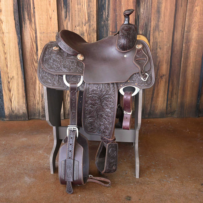 14" USED JEFF SMITH ROPER SADDLE