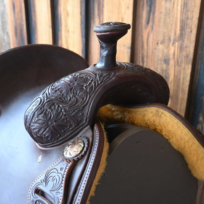 14" USED JEFF SMITH ROPER SADDLE