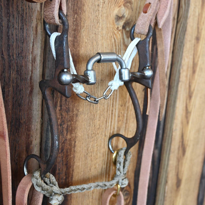 Kerry Kelley 7 Slow Twist Milkman Hinge Port Bridle Rig w/All New Leather