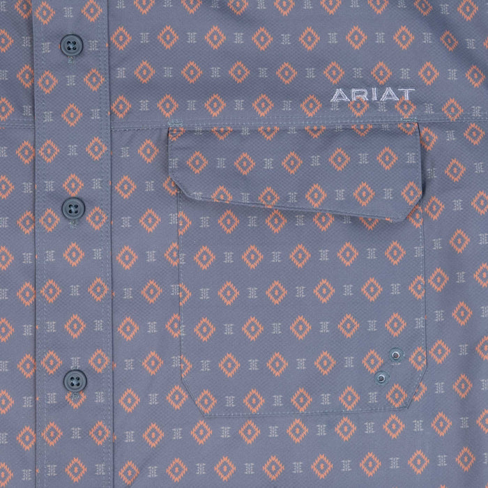 Ariat Men's VentTek Outbound Classic Fit Black Aztec Print Button Down Shirt MEN - Clothing - Shirts - Short Sleeve Ariat Clothing