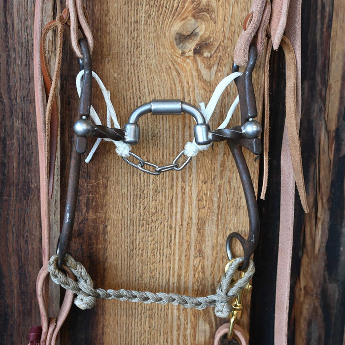 Kerry Kelley 7 Slow Twist Milkman Hinge Port Bridle Rig w/All New Leather