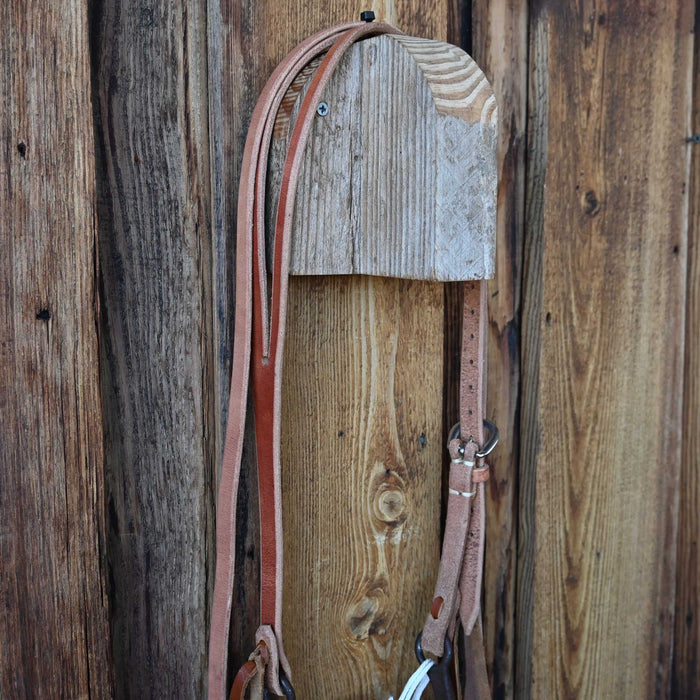 Kerry Kelley 7 Slow Twist Milkman Hinge Port Bridle Rig w/All New Leather