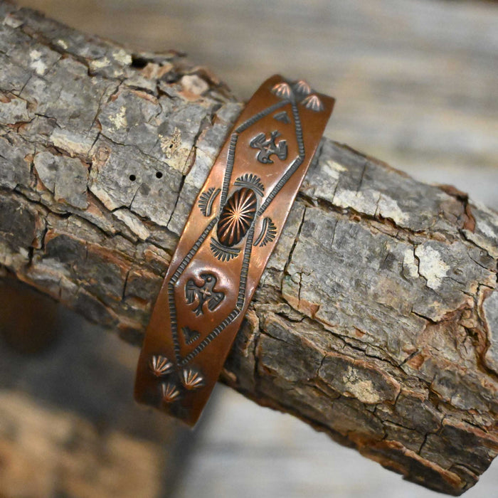 Stamped Copper Cuff