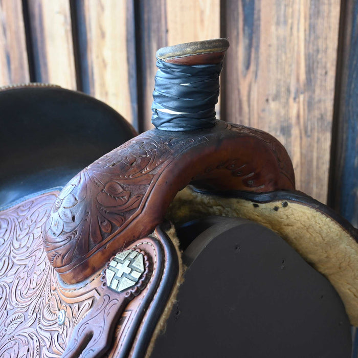 14.5" USED CACTUS ROPER SADDLE