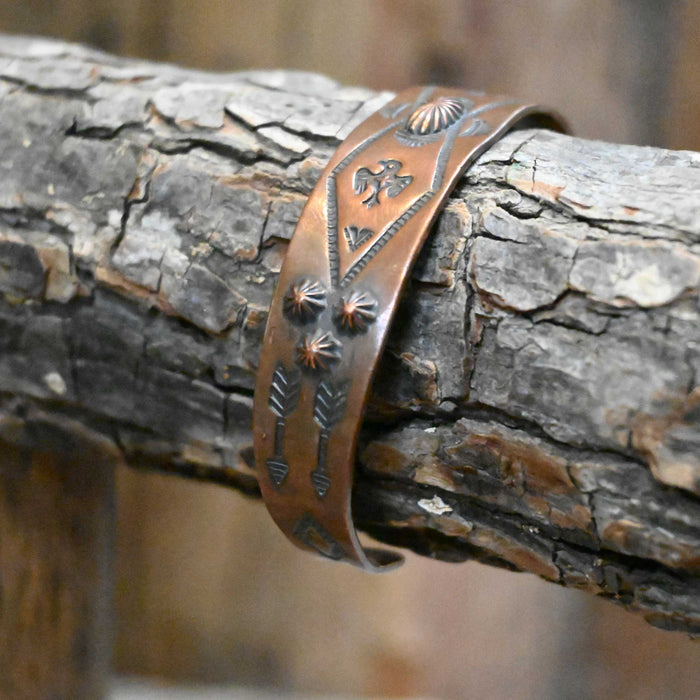 Stamped Copper Cuff
