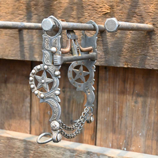 E.G. Eduardo Grivjalva Silver - Elko Star - Bit TI0590 Tack - Bits Eduardo Grijalva   