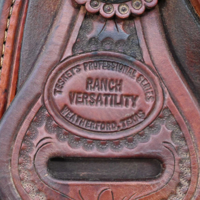 15" USED TESKEY'S RANCH VERSATILITY SADDLE