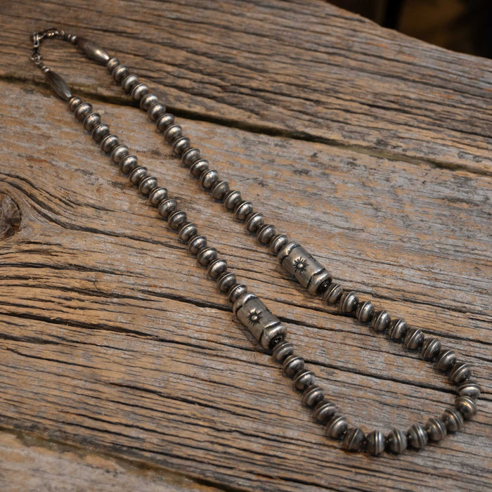 Vintage Sterling Silver Dessert Pearl Necklace