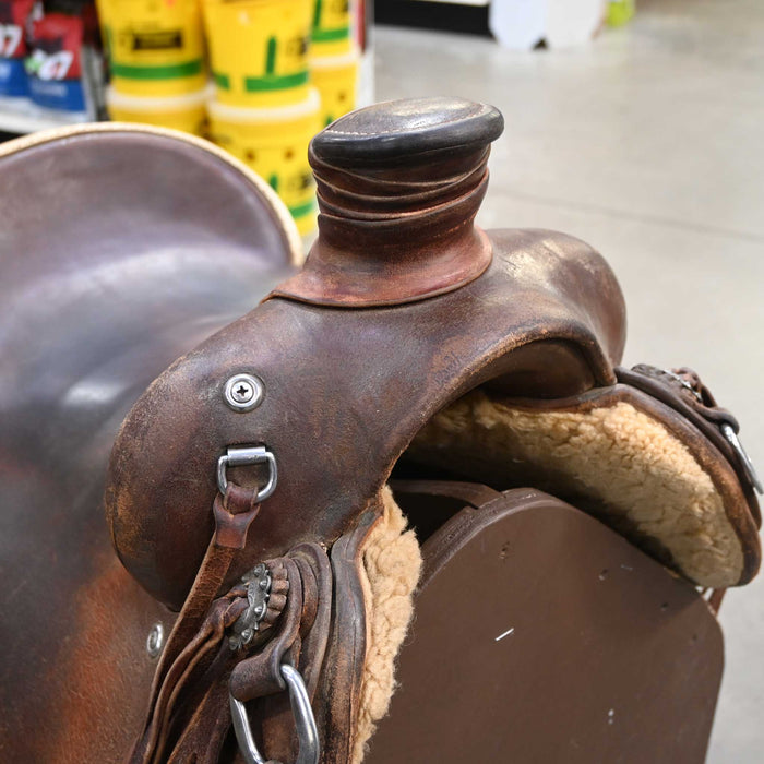 15" USED RON CLARK RANCH SADDLE