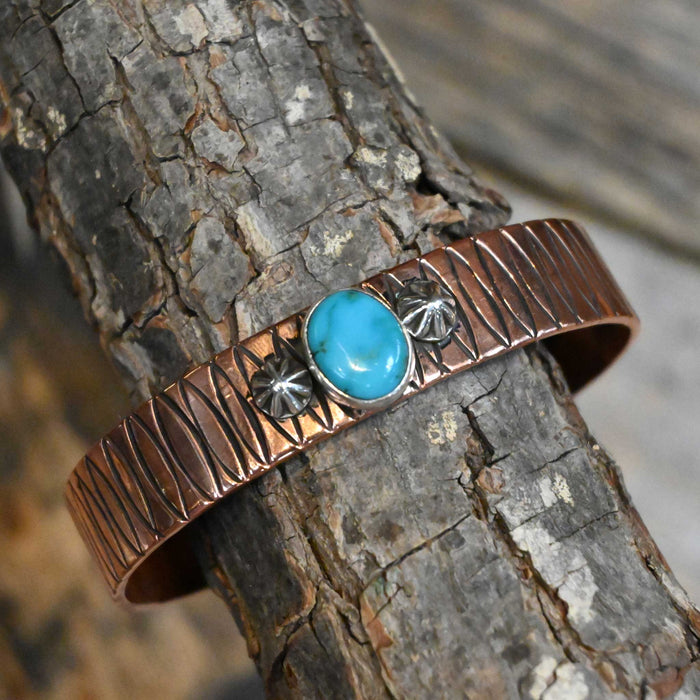 Copper Cuff w/Turquoise Stone