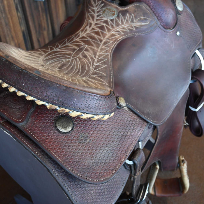 15.5" USED BILLY COOK TEAM ROPER SADDLE