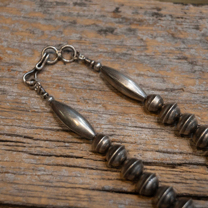 Vintage Sterling Silver Dessert Pearl Necklace