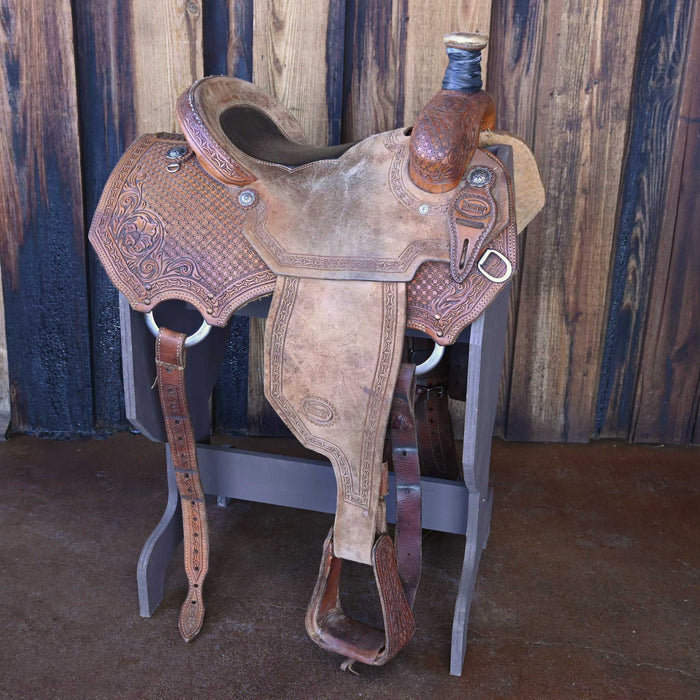 14.5" USED SMARTY TEAM ROPER SADDLE