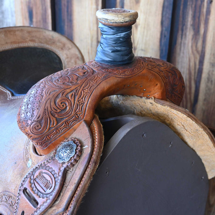 14.5" USED SMARTY TEAM ROPER SADDLE