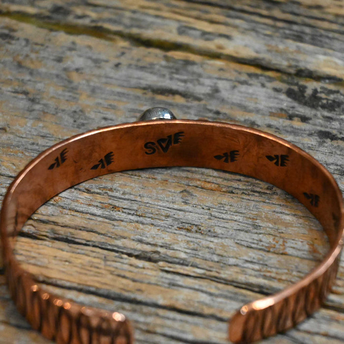 Copper Cuff w/Turquoise Stone