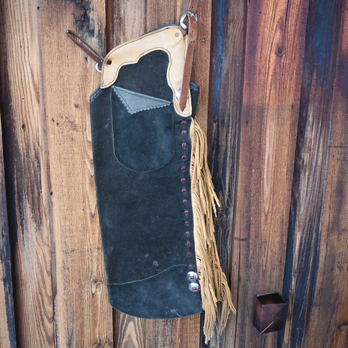 Black Stepthrough Chaps