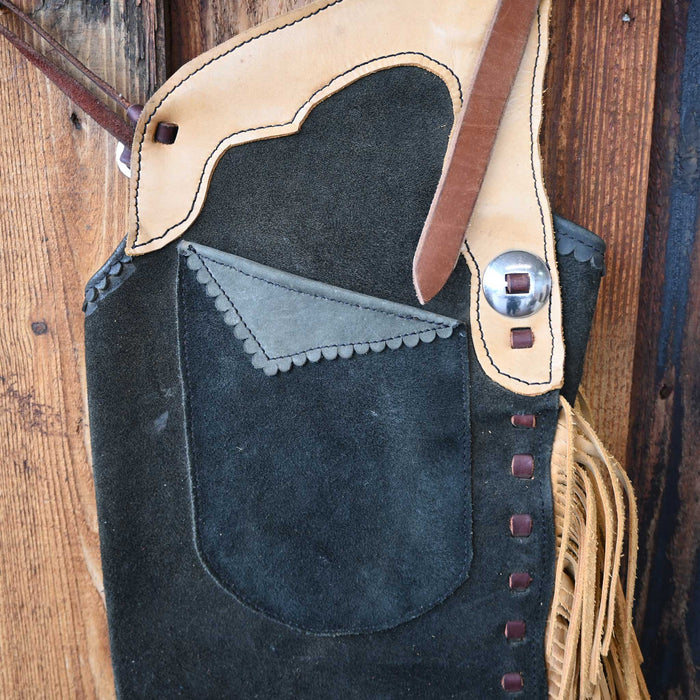 Black Stepthrough Chaps