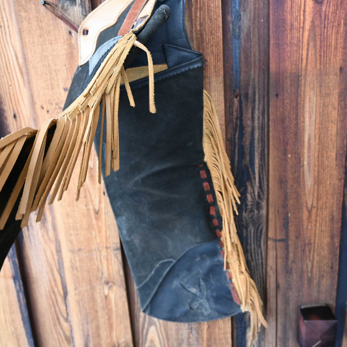 Black Stepthrough Chaps