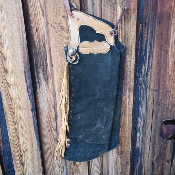 Black Stepthrough Chaps