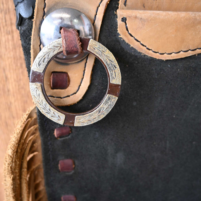 Black Stepthrough Chaps