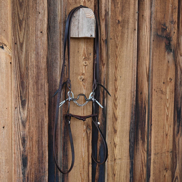 David Farkas Square Port Bridle Rig w/Split Ear Headstall