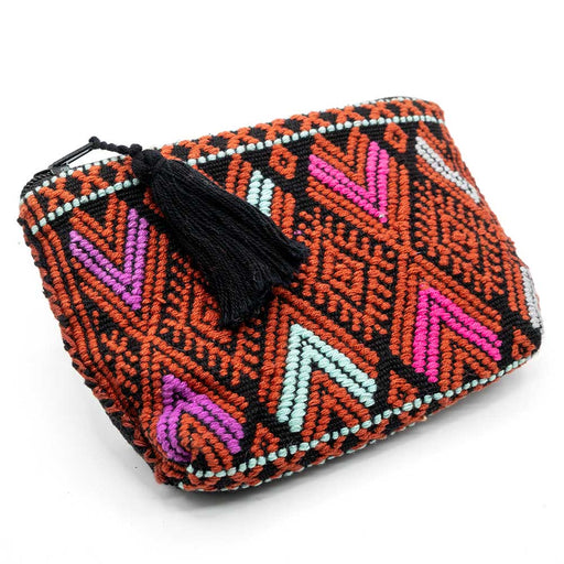Medium Zipper Pouch - Brown/Black WOMEN - Accessories - Handbags - Clutches & Pouches San Pancho Artisans