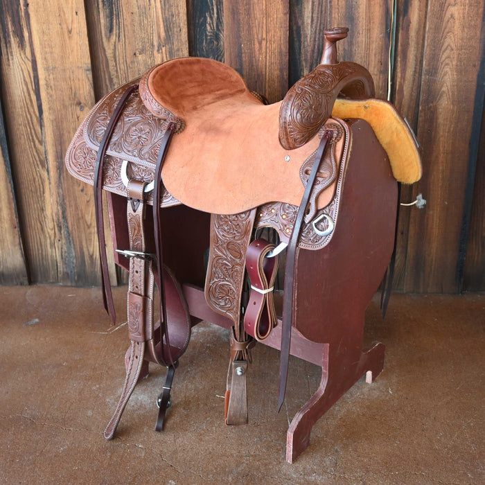 16.5" JEFF SMITH BEAU GALYEAN RANCH CUTTER SADDLE