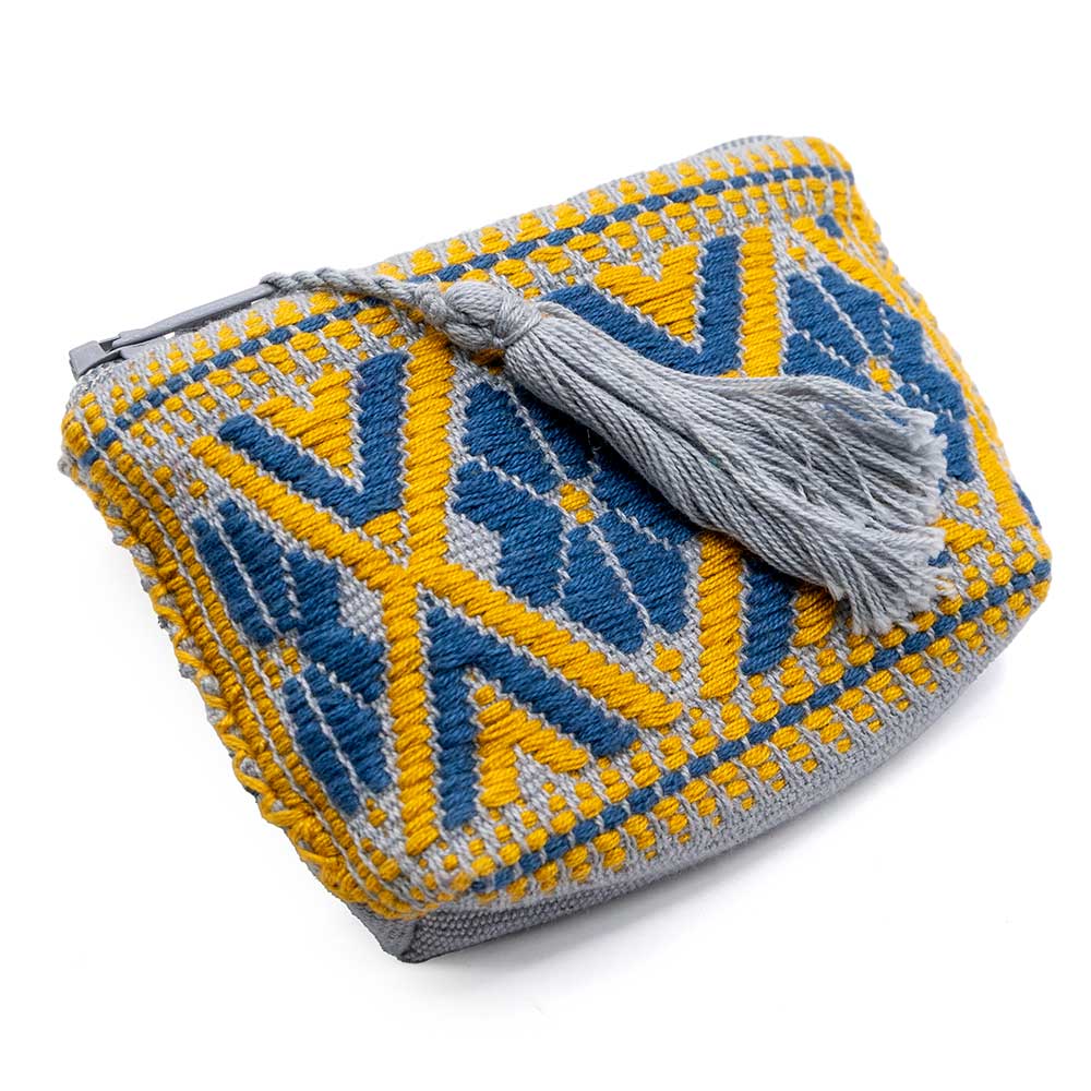 Small Coin Pouch - Blue/Gold WOMEN - Accessories - Handbags - Clutches & Pouches San Pancho Artisans