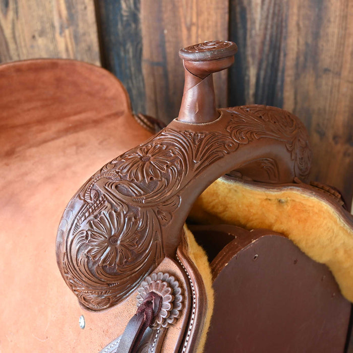 16.5" JEFF SMITH BEAU GALYEAN RANCH CUTTER SADDLE