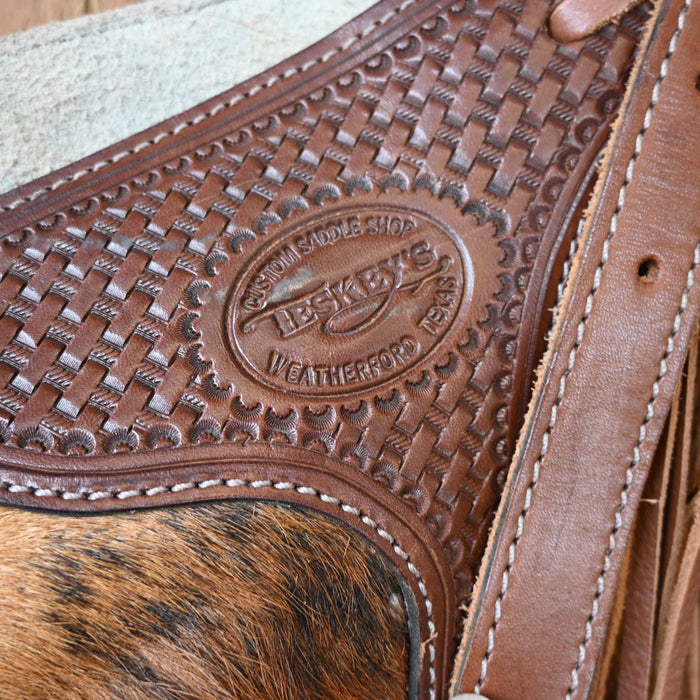 Cowhide Chinks w/ Silver Star Conchos