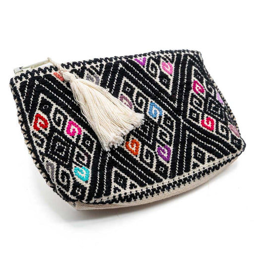 Medium Zipper Pouch - White/Black WOMEN - Accessories - Handbags - Clutches & Pouches San Pancho Artisans