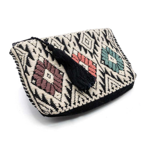 Medium Zipper Pouch - Black/White WOMEN - Accessories - Handbags - Clutches & Pouches San Pancho Artisans