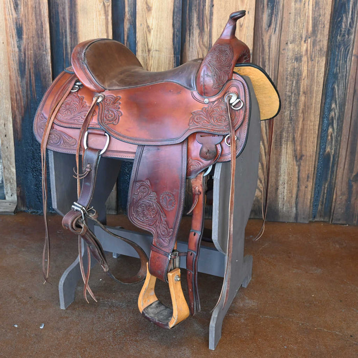 16" USED CIRCLE Y FLEXLITE TRAIL SADDLE