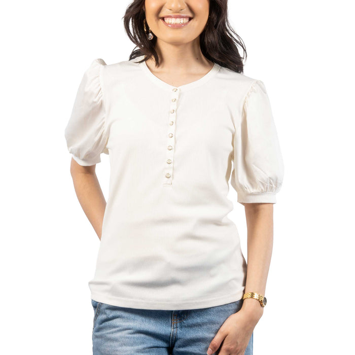 Ariat Women's Snap Oakley Cloud Dancer Top WOMEN - Clothing - Tops - Short Sleeved Ariat Clothing