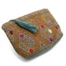 Medium Zipper Pouch - Tan/Teal WOMEN - Accessories - Handbags - Clutches & Pouches San Pancho Artisans