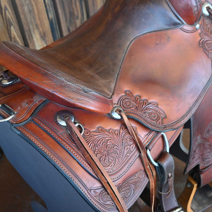 16" USED CIRCLE Y FLEXLITE TRAIL SADDLE