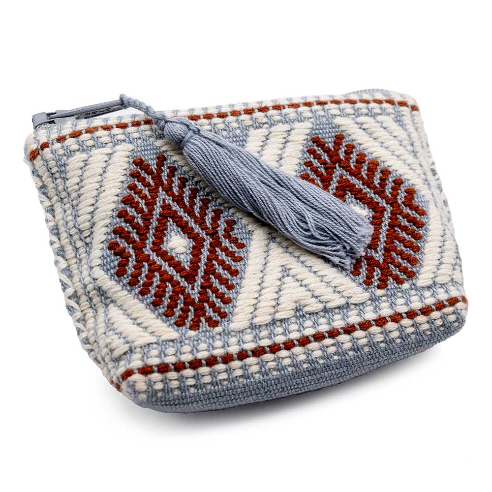 Small Coin Pouch - White/Grey WOMEN - Accessories - Handbags - Clutches & Pouches San Pancho Artisans