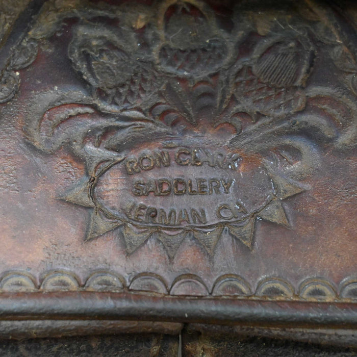 16" USED RON CLARK RANCH CUTTER SADDLE