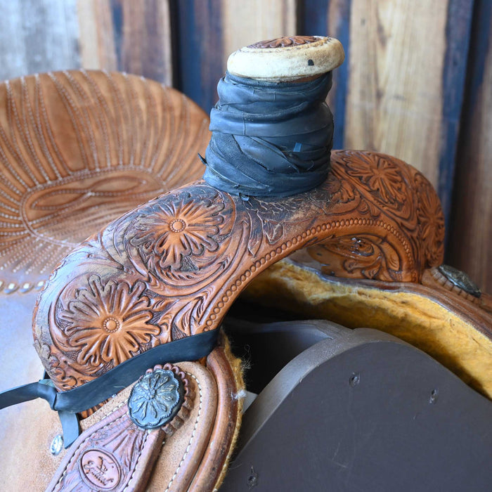 14" USED EQUITECH TEAM ROPER SADDLE
